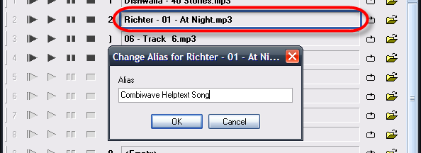 Set an alias for a slot